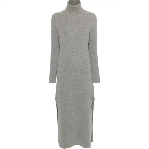 Golden Goose Deluxe Brand High Neck Ribbed Knit Dress