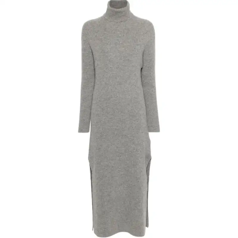 Golden Goose Deluxe Brand High Neck Ribbed Knit Dress