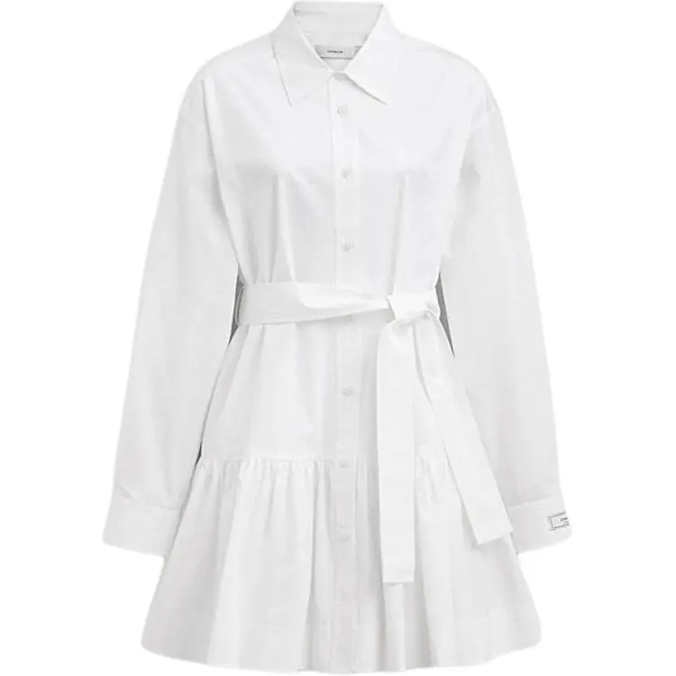 COACH SS24 Long Sleeved Dress Women's White