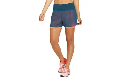 Asics Ventilate 2 N 1 3.5in Short Casual Shorts Women's Magnetic Blue
