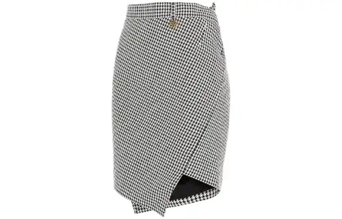 Balenciaga SS21 Casual Short Skirts Regular Fit Women's Black White