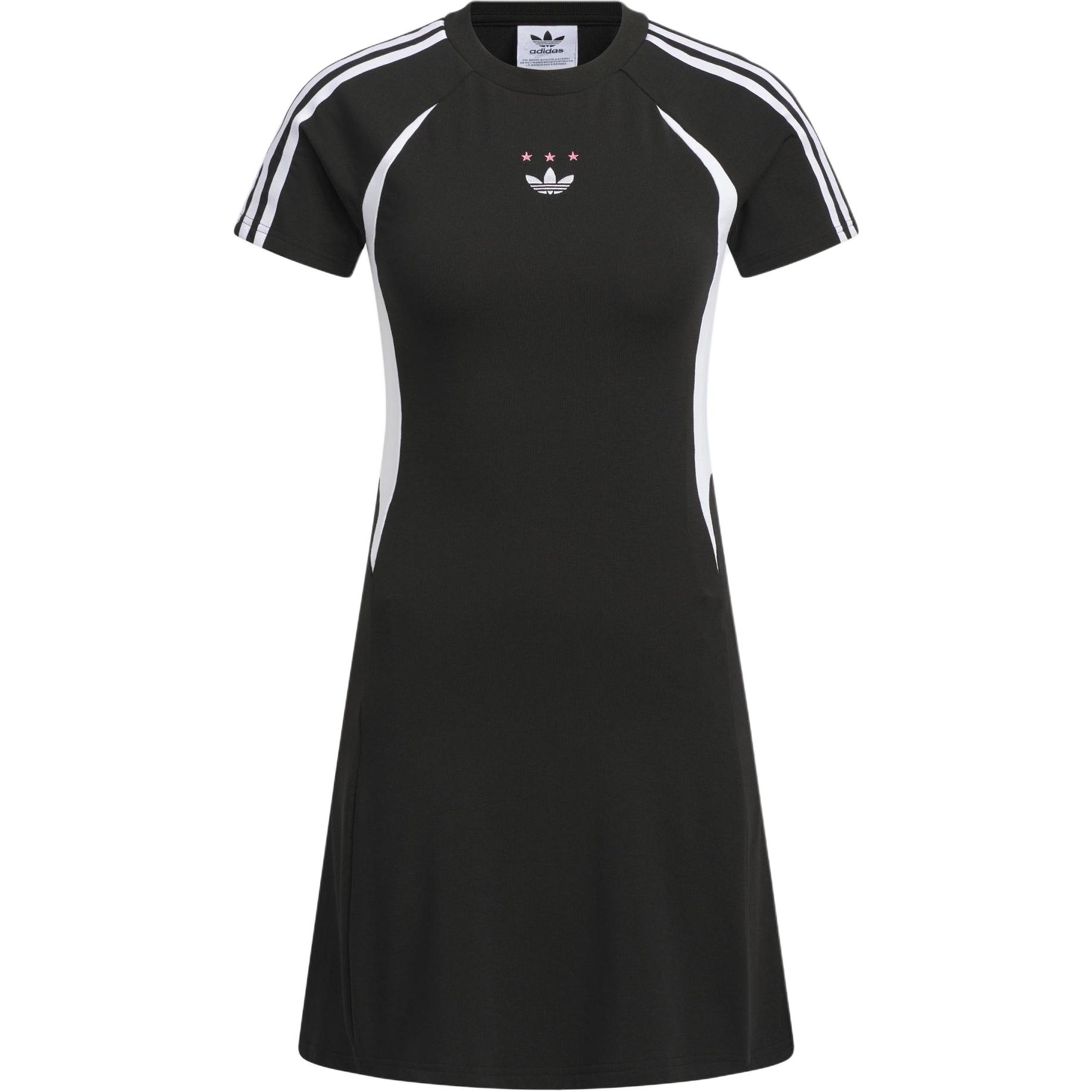 Adidas Originals Sportlife JERSEY SHORT SLEEVE DRESS Short Sleeved Dress Women's Black