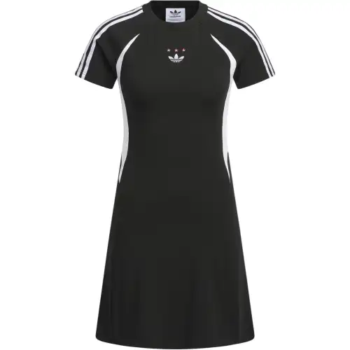 Adidas Originals Sportlife JERSEY SHORT SLEEVE DRESS Short Sleeved Dress Women's Black
