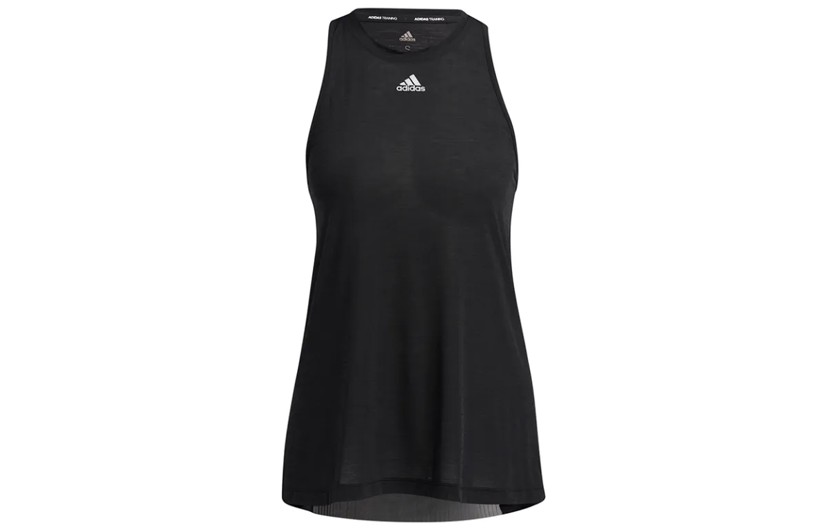 Adidas Sleeveless Sports Shirts Women's Black Other