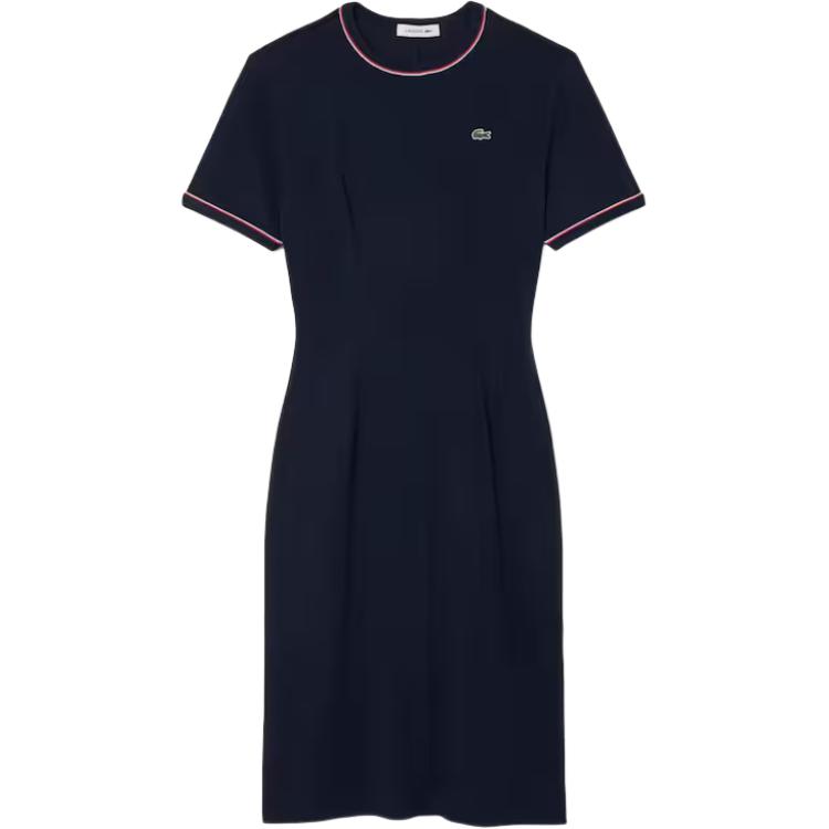 Женское платье LACOSTE LACOSTE Logo (темно-синее в полоску)