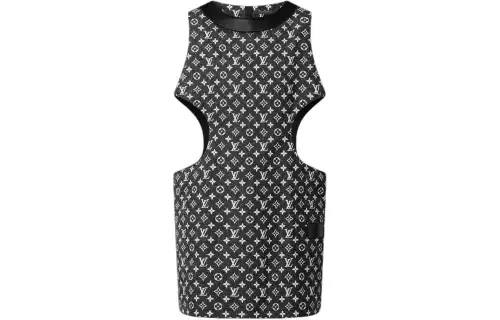 LOUIS VUITTON SS24 Sleeveless Dress Women's Black