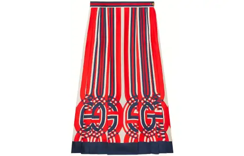 【Previous Season】G optical silk skirt
