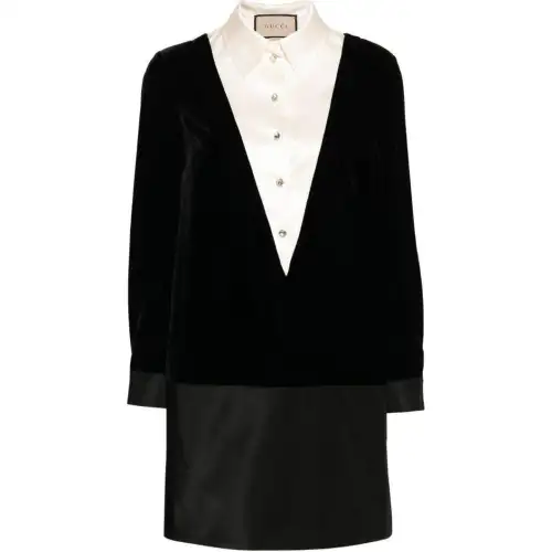 GUCCI Long Sleeved Dress Women's Black