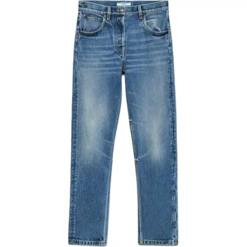 Prada cotton straight-leg jeans