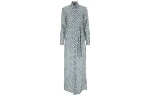 Prada geometric-print shirt dress