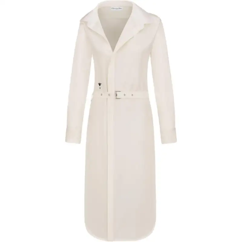 DIOR Long Sleeved Dress Women's Beige