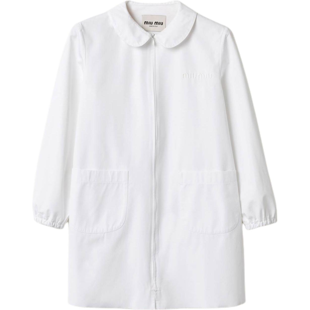 MIU MIU FW24 Long Sleeved Dress Women's White