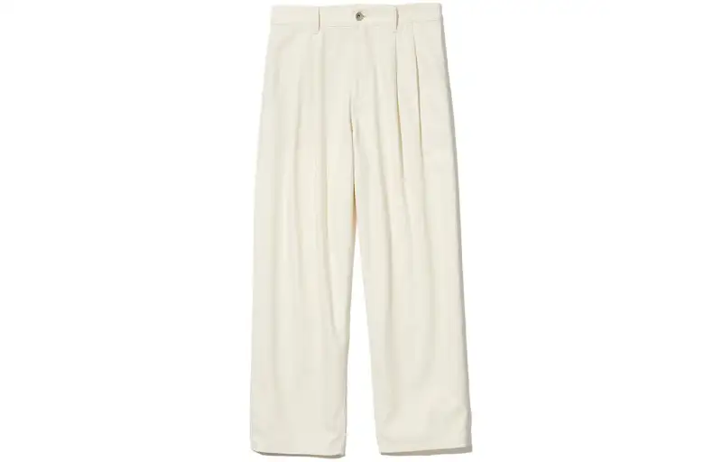 UNIQLO Jeans Women's Ivory Moderate Straight Fit Pants