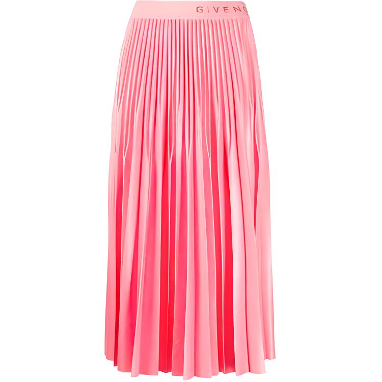 Юбка Givenchy Pleated Skirt (оранжево-розовая)