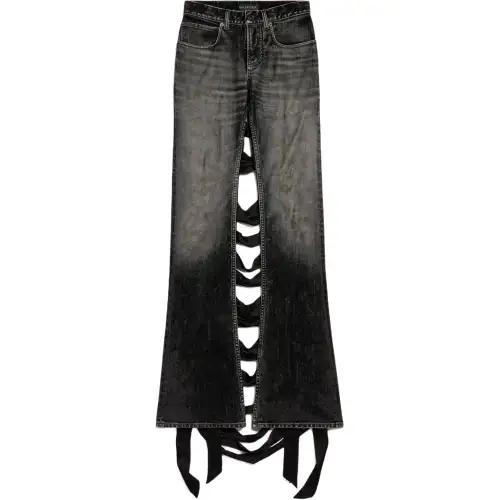 Balenciaga SS25 Jeans Regular Fit Women's Black