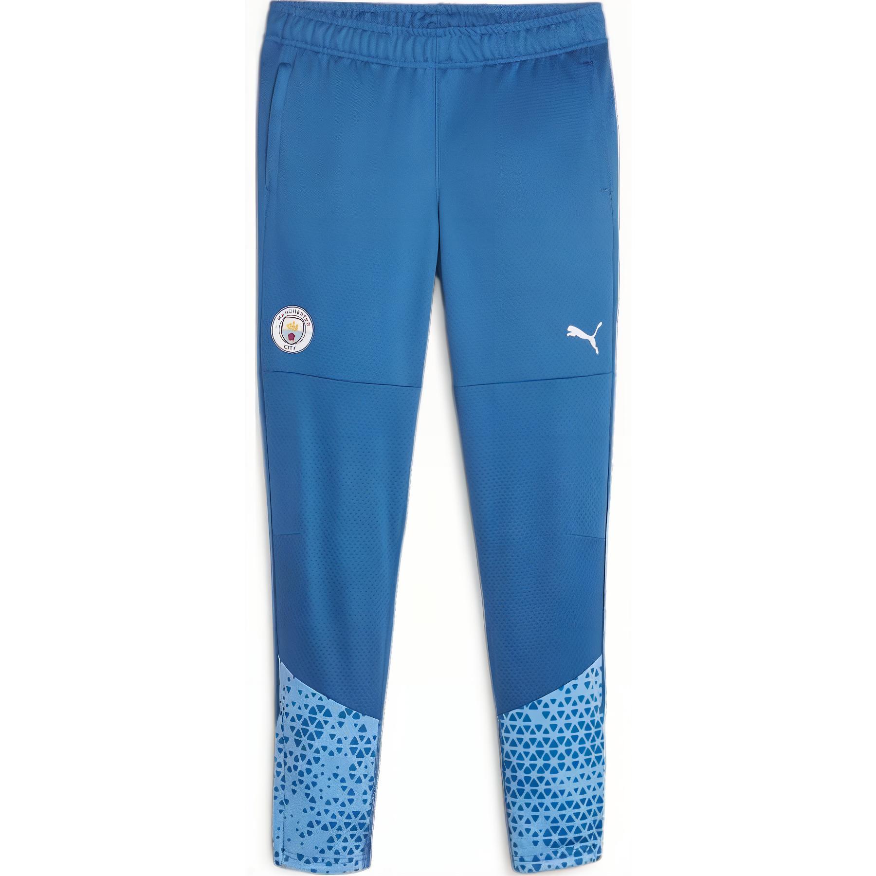 PUMA Manchester City Knitted Sweatpants Women's Lake Blue