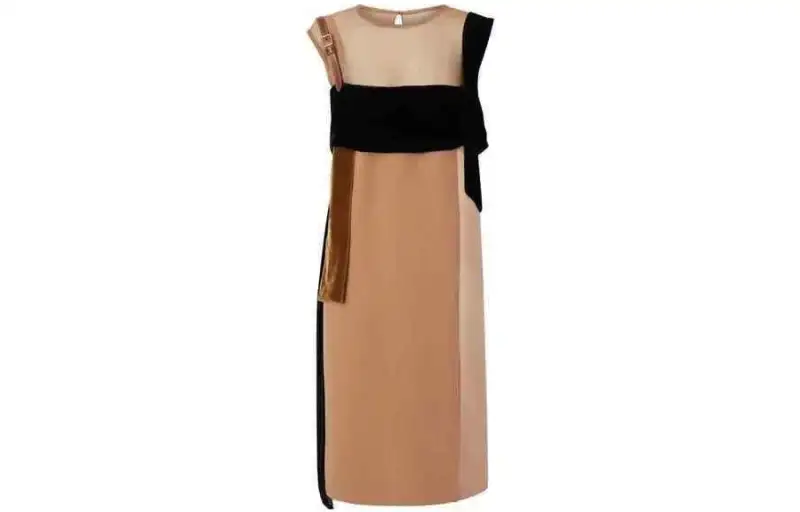 Burberry Sleeveless Dress Women's Brown