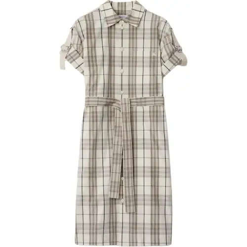 Burberry checked shirt dress