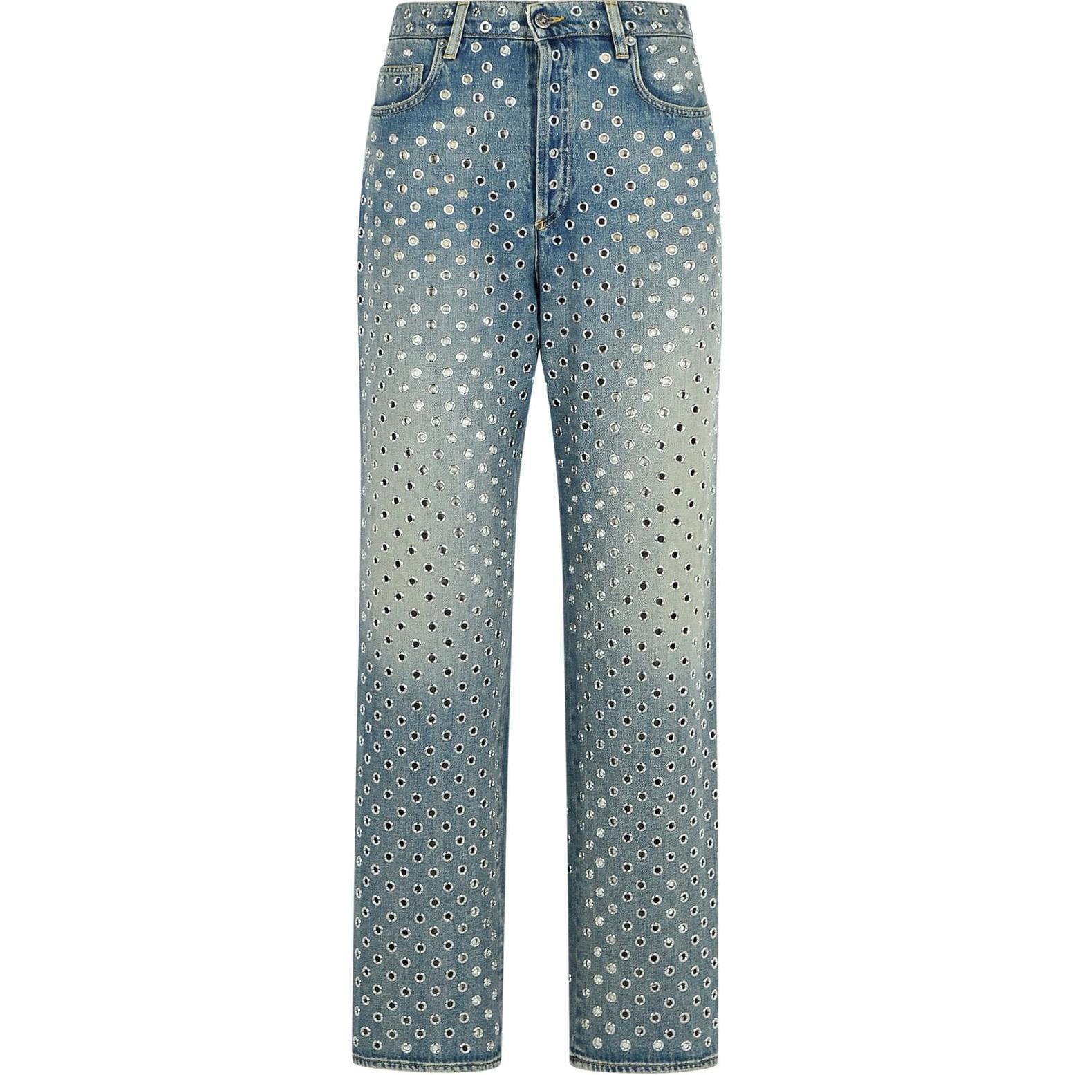 Женские джинсы Golden Goose SS25 (синие)