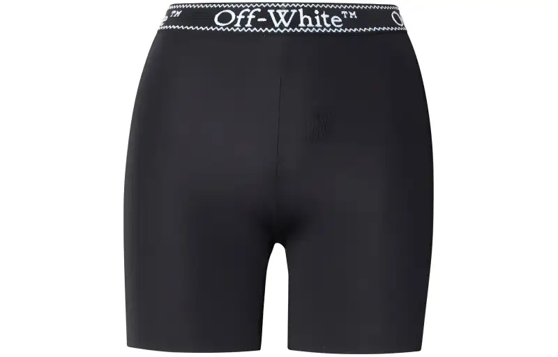 OFF WHITE Casual Shorts, Regular Fit Women's Black