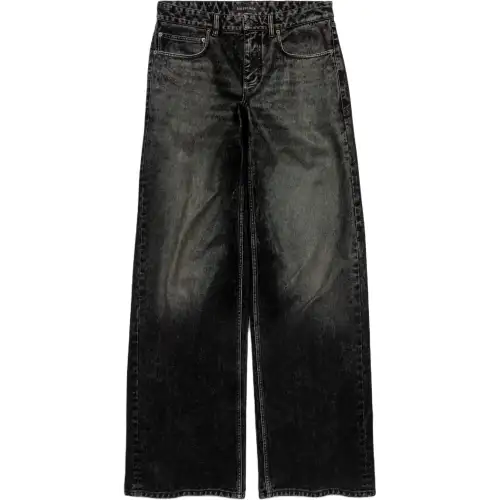 Balenciaga SS25 Jeans Loose Fit Women's Black