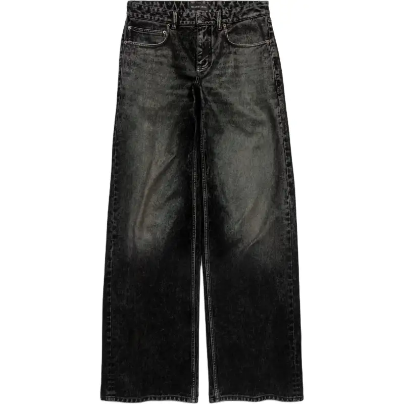 Balenciaga SS25 Jeans Loose Fit Women's Black