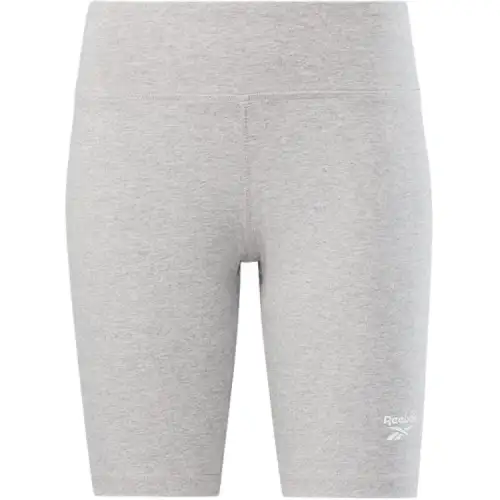 Reebok Identity Small Logo Cotton Bike Short Casual Shorts Women's Medium Gray Heather