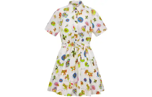 DIOR SS24 Short Sleeved Dress Women's White