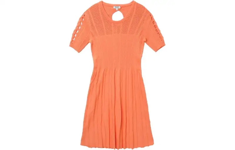 KENZO Short Sleeved Dress Women's Orange