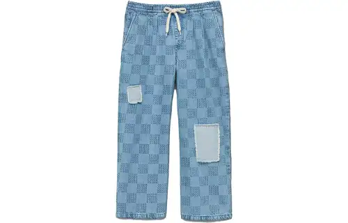 Vans MENDED CHECK DENIM Jeans Women's Blue