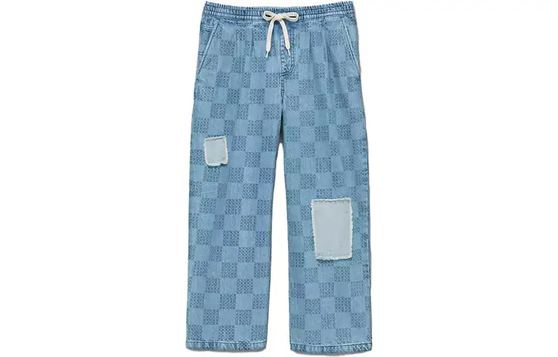 Vans MENDED CHECK DENIM Jeans Women's Blue