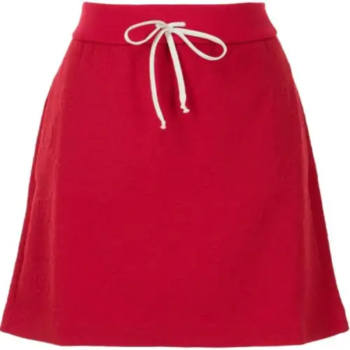 GUCCI Casual Short Skirts Women's Red