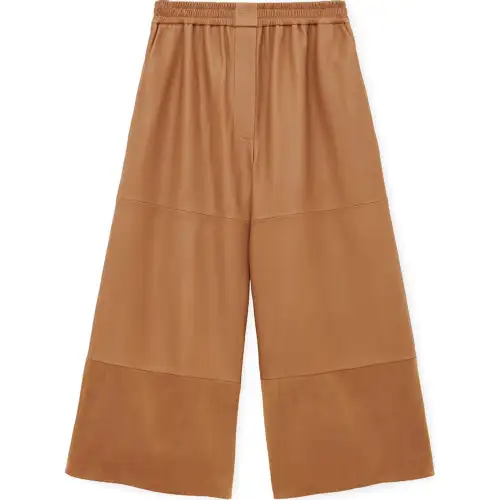LOEWE SS24 Leather Pants Women's Toffee