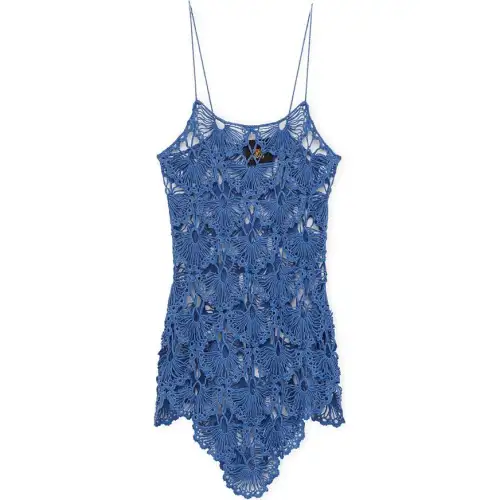 LOEWE SS24 Slip Dress Women's Sky Blue