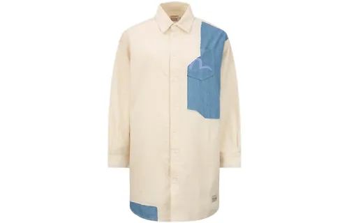EVISU Long Sleeved Dresses Women's White Moderate Mid Length