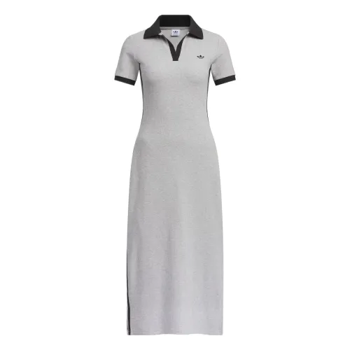 Adidas Originals Short Sleeved Dress Women's Medium Heather Gray