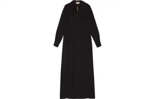 GUCCI Belted Zipped Maxi Dress