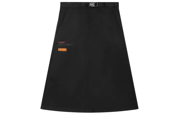 New Balance Casual Long Skirts Women's Black Thin Mid Length A Line Skirt