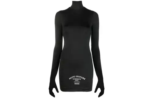 Vetements Logo print Minidress