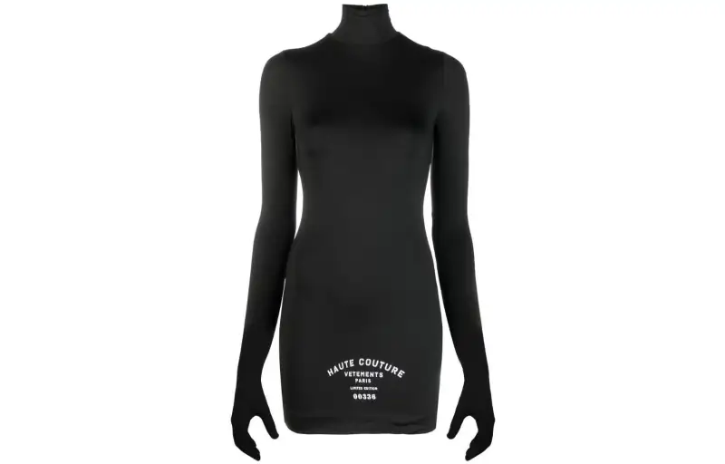 Vetements Logo print Minidress