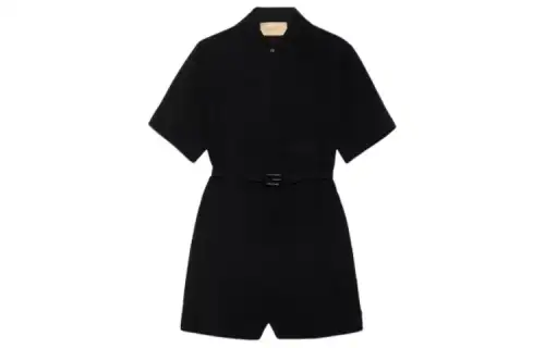 GUCCI Crêpe Cady Short Jumpsuit