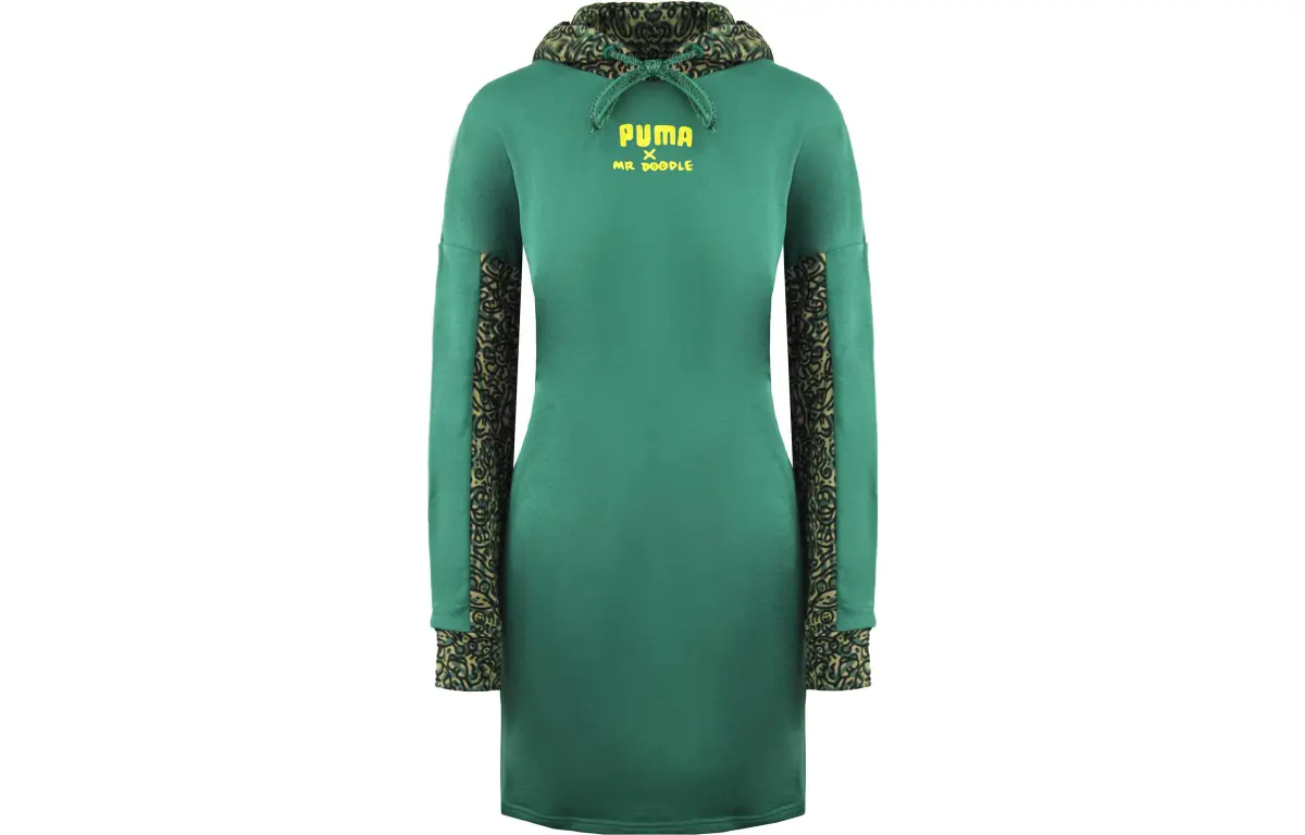 PUMA x Mr. Doodle Long Sleeved Dress Women's Green