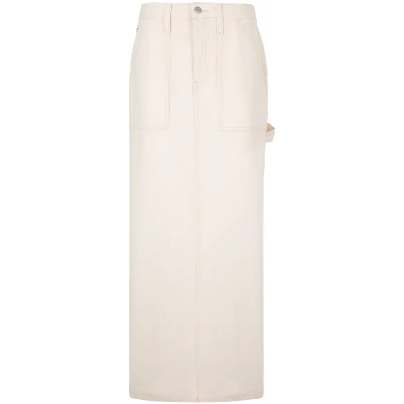 CALVIN KLEIN Denim Long Skirt Women's