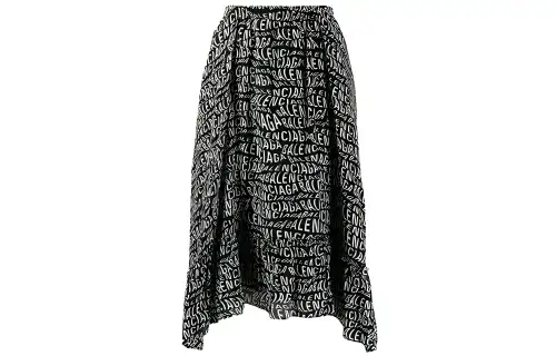 Balenciaga Casual Long Skirts Women's Black Moderate Mid Length Other