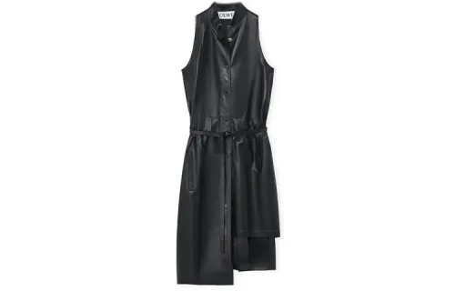 LOEWE Sleeveless Dresses Women's Black Moderate Mid Length