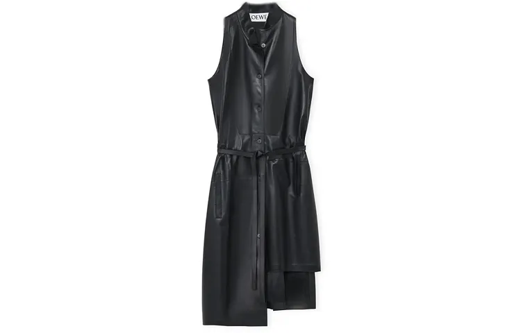 LOEWE Sleeveless Dresses Women's Black Moderate Mid Length