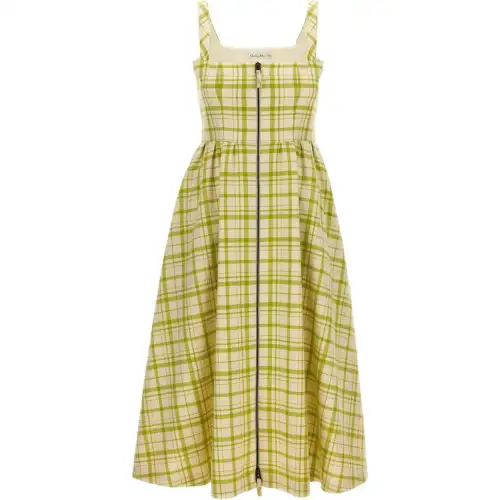 DIOR Sleeveless Dress Women's Yellow