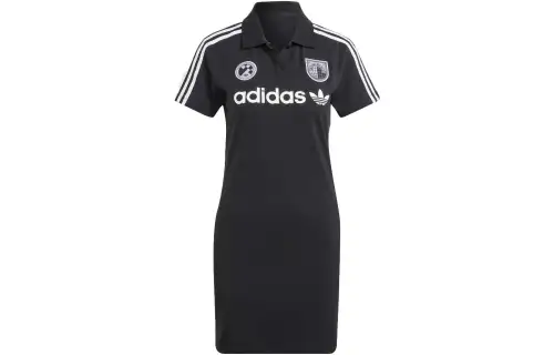 Adidas Originals Short Sleeved Dress Japan Version Women's Black