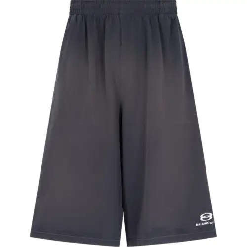 Balenciaga Large Shorts 'Faded Black/White'