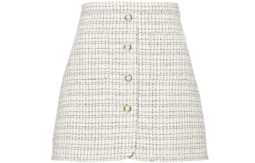 MIU MIU Casual Short Skirts Women's Ivory